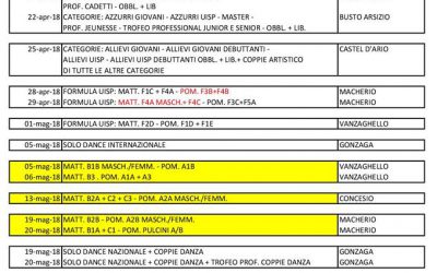 Programma gare campionato regionale UISP 2018